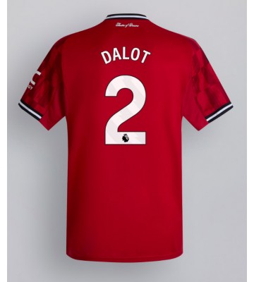 Manchester United Diogo Dalot #2 Hjemmebanetrøje 2025-26 Kortærmet